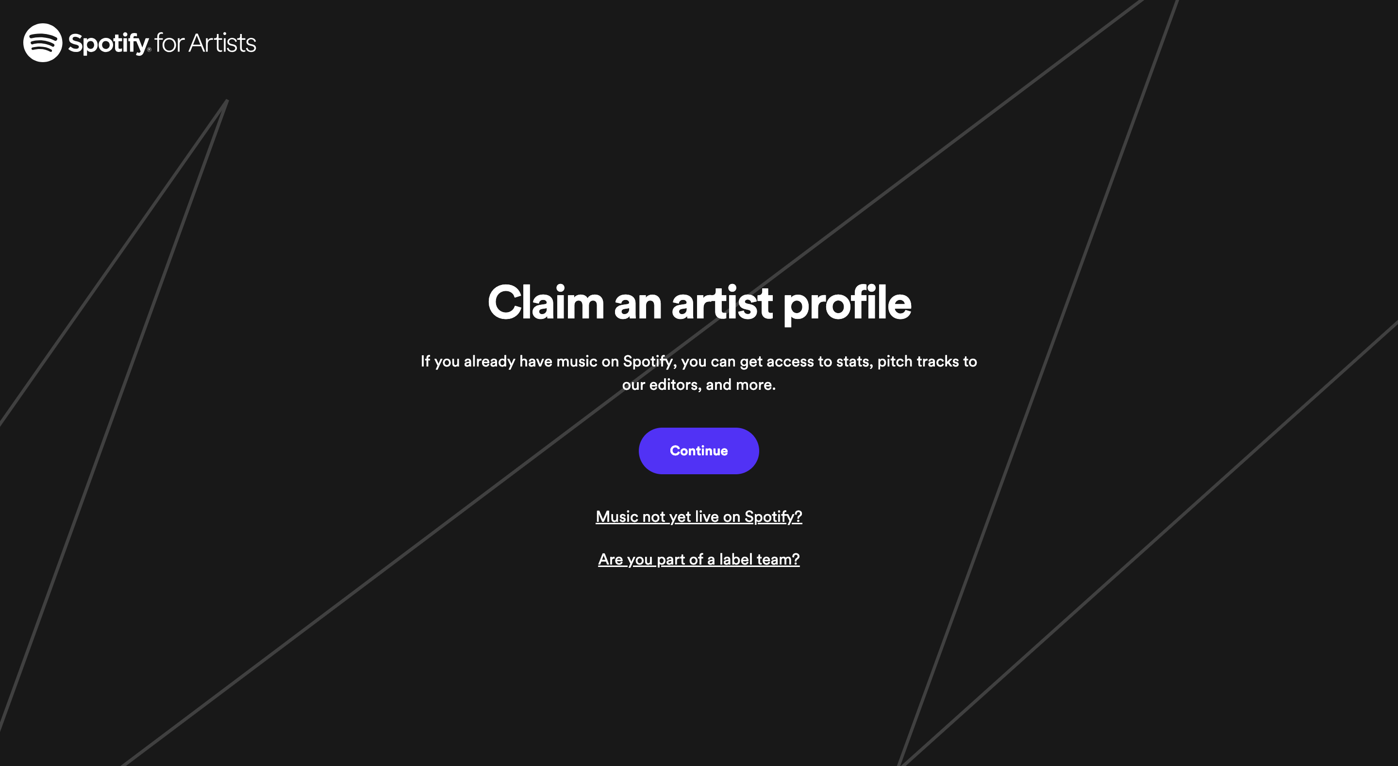 How Do I Claim My Spotify for Artists Profile Prior to My First Release? –  DistroKid Help Center